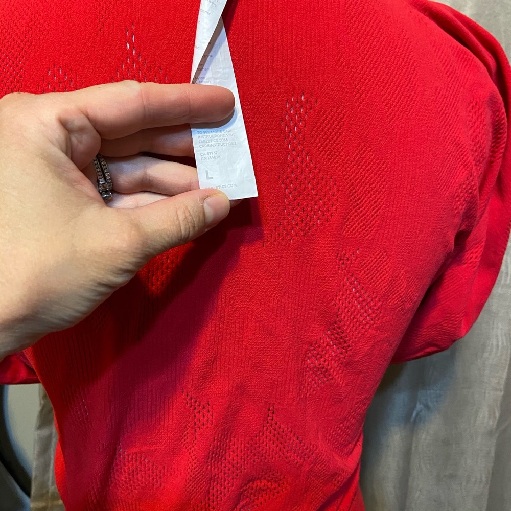 Camo Fabletics Crop Top Addison - image 4